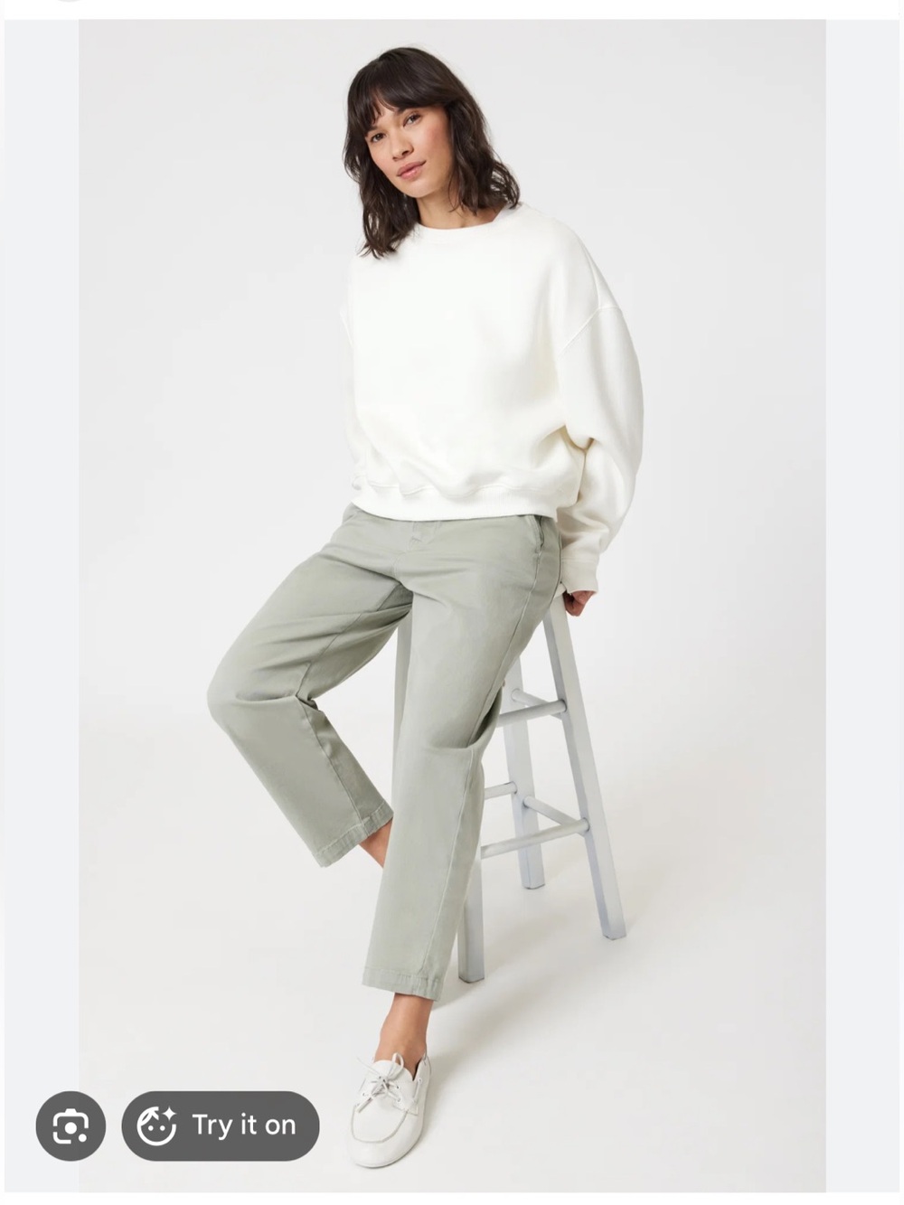 Gap Girlfriend Grey Chino Pants Size 12